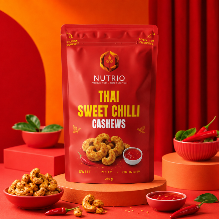 Nutrio Thai Sweet Chilli Cashews lifestyle product image